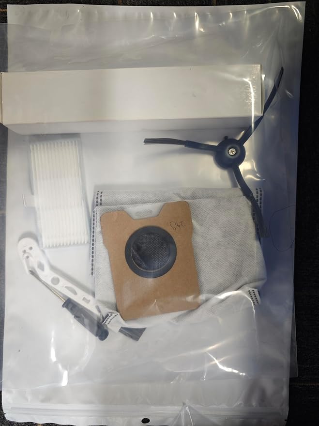 28 Pack C20 Omni Replacement Parts Accessories for Eufy C20 Omni Robot Vacuum Kit, 2 Roller Brush, 4 HEPA Filters, 6 Mop Pads, 6 Dust Bags, 8 Side Brushes,1 Cleaning Brush 1 Screwdriver