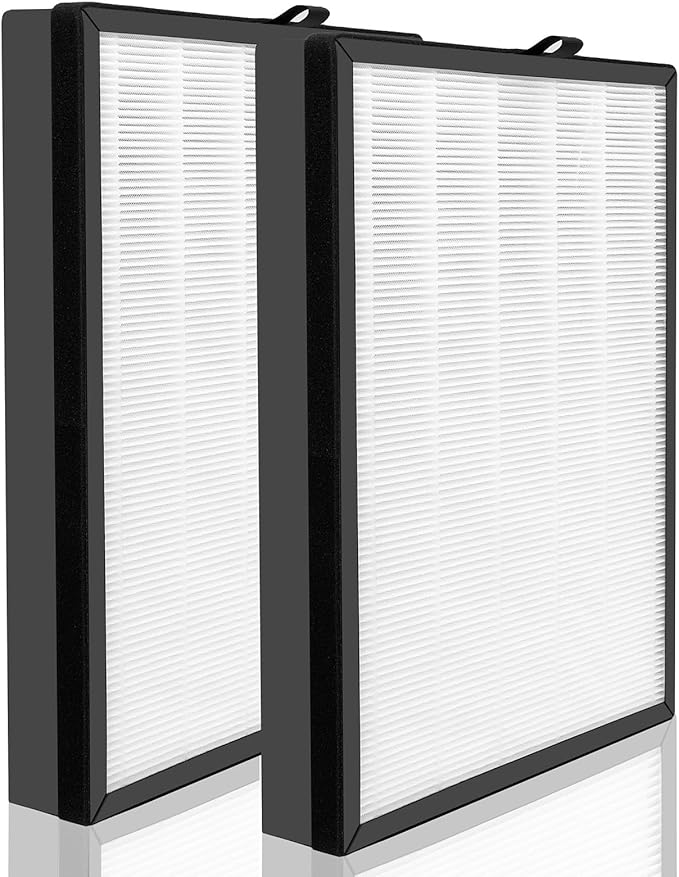 2-Pack Replacement H14 Filter Compatible For Puroair 400 Air Purifier, H14, 4-Stage Filtration Activated carbon