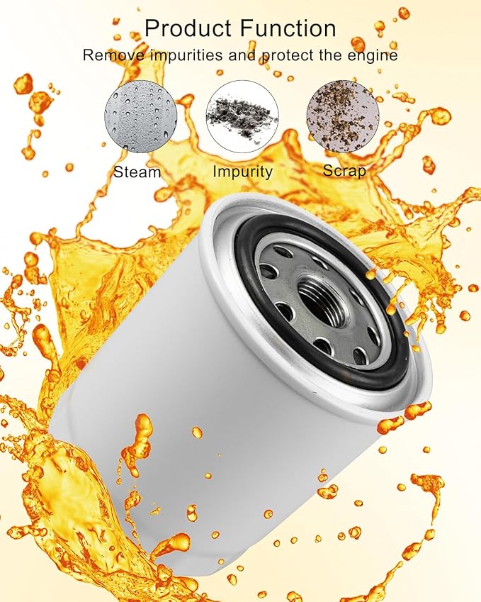 Filter Kit Fit For Kubota L2501 L2800 L3200 L3400 L3700SU L3800 HST Tractor, Air Filter, Oil Filter, Lube Filter, Fuel Filter, Hydraulic Oil Filter Kit Replaces HH164-32430 6A320-59930, 6 Pcs