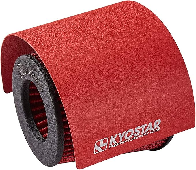 Kyostar Universal Steel Air Filter Heat Shield Cover Burning Air Intake Filter Cover for 2.5-3.5" Cone Filter (Red)