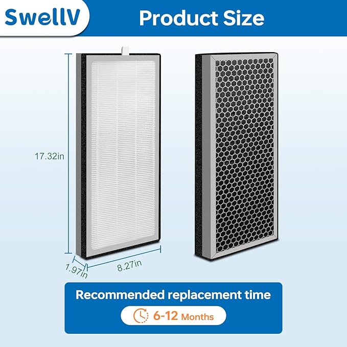 2-Pack 40 Replacement Filter for MA Filter Models 40, 3-in-1 Filters Contains Pre-Filter and High-Efficiency Activated Carbon Filter