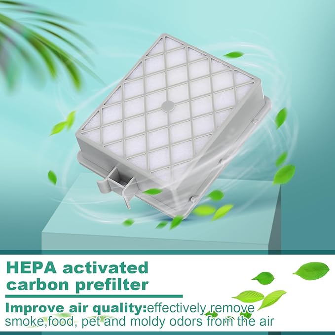 Tondiamo Style P HEPA Vacuum Bag and Filter Bundle Compatible with Aerus Lux Guardian Platinum Canister Vacuum Cleaner 1 Hepa & Carbon Pre and 1 Long Life Hepa after Filter with Handle, 6 Cloth Bags