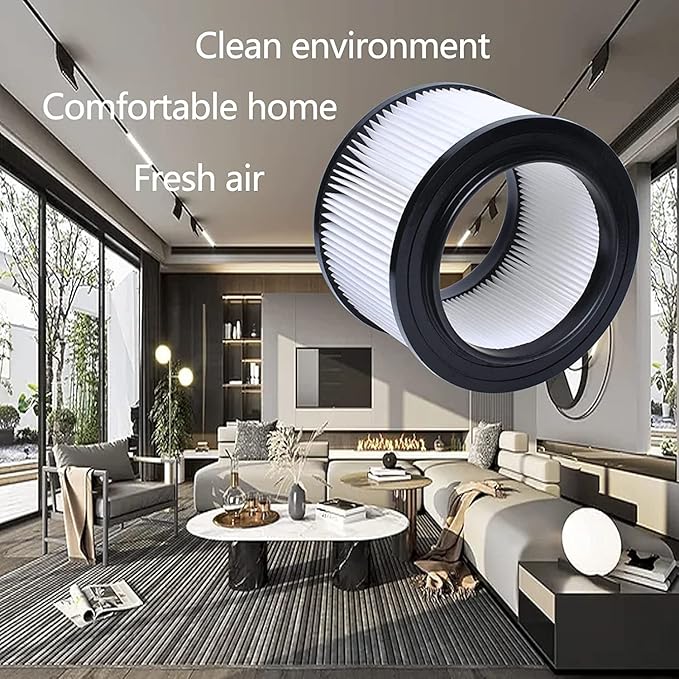 17810 Filter Compatible with Craftsman 4 Gallon Vacuum Filter,9-17810 Wet Dry Vacuum Filter Compatible with Craftsman 4 Gallon Replacement Filter (4 pack)