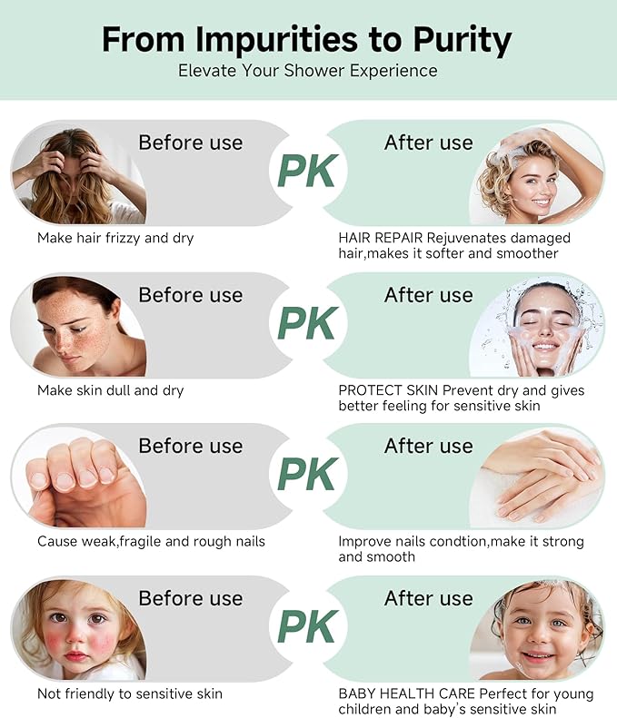 SunCleanse Filtered Shower Head with Handheld, 9-Spray Setting Detachable Showerhead with Filters, Shower Head for Hard Water - Filtered Chlorine, Improve Skin and Hair Texture, Chrome