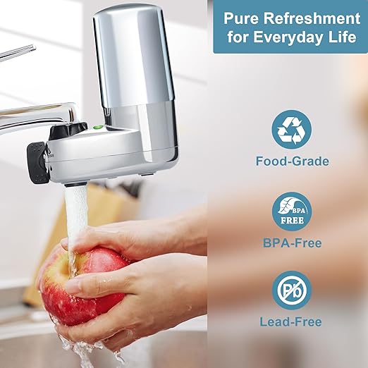 Water Filter Replacement - Compatible with Brita Faucet Filters, Pack of 3 - Fits All Brita Tap Water Filters, LTF-003S