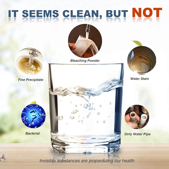 Membrane Solutions 1 Micron Sediment Water Filter Replacement Polypropylene Cartridge 20"x2.5" for Whole House Filter System - 6 Pack