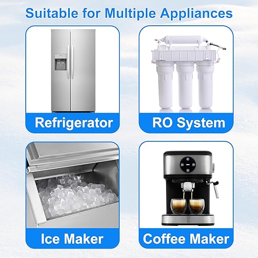 Under Sink Water Filter - Water Filter with Faucet and Feed Valve for Home Bar and Washbasin,Reduce Chlorine,Bad Taste&Odor,A Perfect Choice for Countertop Ice Maker,Coffee Maker and Skin Care
