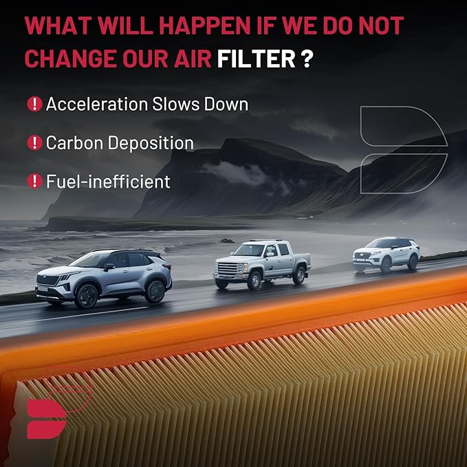 BDFHYK CA12377 Engine Air Filter Compatible with Lexus ES350 & Toyota Avalon Camry Highlander RAV4 2018-2022, 2.5L 3.5L, Flexible Panel, Replace# PA99267 17801-F0060