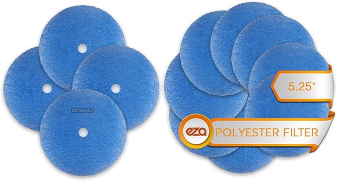 12 Pack RV Air Conditioner Filter - RV 5.25" Round Air Duct AC Filter MERV 8 Replacement for AC Vent (8 pcs without hole + 4 pcs with hole)