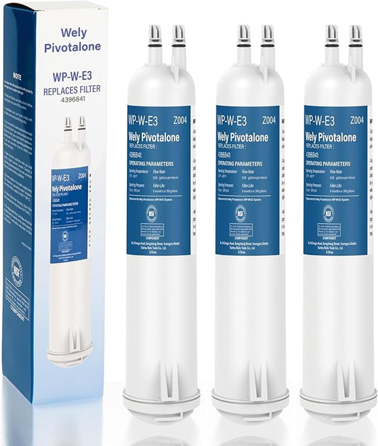 WP-W-E3 Compatible with 4396841 Water Filter, EDR3RXD1, WHR3RXD1, KAD3RXD1, Filter 3, 4396841, 4396710, 46-9030, 46-9083, 9030, 9083, 3 Pack