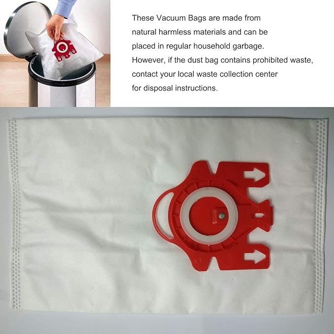 Airclean 3D Efficiency Dust Bags,12pcs FJM Vacuum Bags Replacement Compatible with Complete C1 C2 Vacuum Cleaner with 2 Set Filters