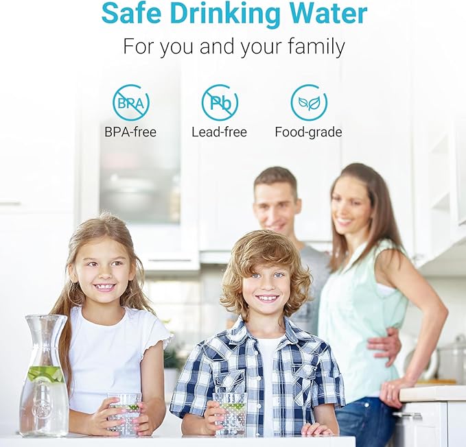 Replacement for All Waterdrop Pitcher and Dispenser Filtration Systems, Fits Waterdrop WD-PF-01A Plus, Reduces PFAS, PFOA/PFOS, Chlorine, Last Up to 200 Gallons (Pack of 1), AQUA CREST