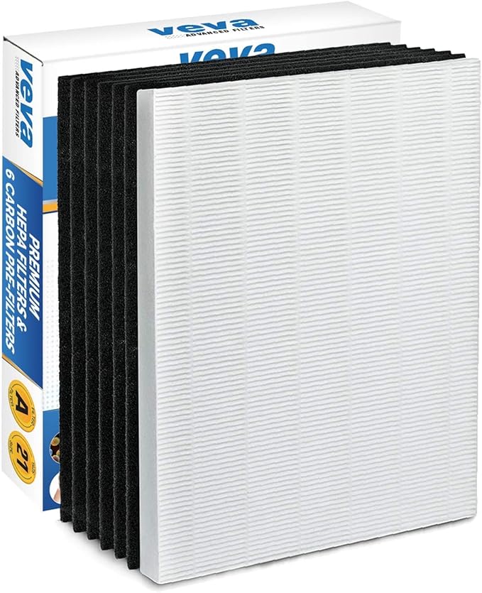 VEVA PREMIUM HEPA FILTER & 6 CARBON PRE-FILTERS