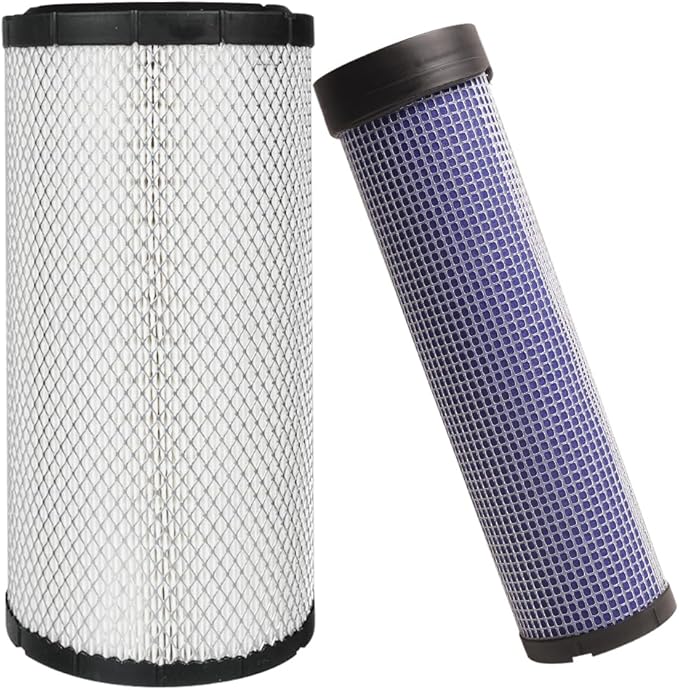 P828889 P829333 Air Filters Set Replace 110-6326 -110-6331 46562-46569 AT171853-AT171854 222421A1-222422A1 RS3544-RS3545 Fits for Donaldson, Caterpillar Cat Backhoe, Wix, John Deere, Case and Baldwin