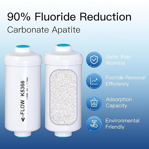 Gravity-Fed Water Filter System, NSF/ANSI 42&372 Standard, 2.25G Stainless-Steel Countertop System with 2 Black Elements, 2 Fluoride, Metal Water Level Spigot, Reduces Fluoride and Chlorine