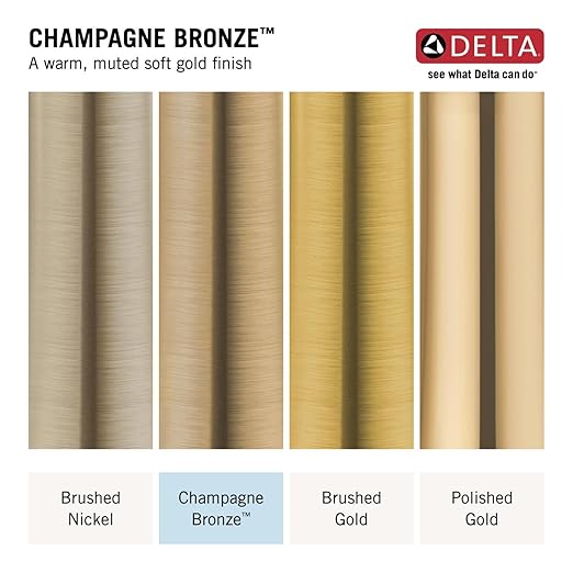 Delta Faucet Clarifi Premium Shower Filter Attachment Gold with Additional Filter Cartridge