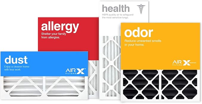 AIRx Filters Odor 14x14x1 Air Filter MERV 8 AC Furnace Pleated Air Filter Replacement Box of 6-14x14 Air Filters For Home, Made in the USA