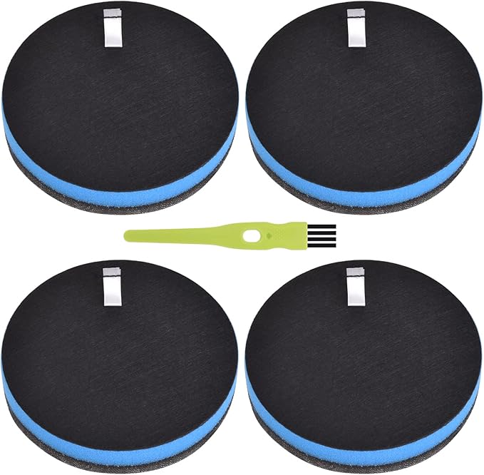 4-Sets Auberaler Filters Compatible With Bissell PowerForce 3334 PowerClean 2256K 2259 PowerEase 2253 22528 Cleanview Vacuum Cleaner 2254 2252 2258 2259 2260 2486 2488, Part #3031120, 1608225,1601972