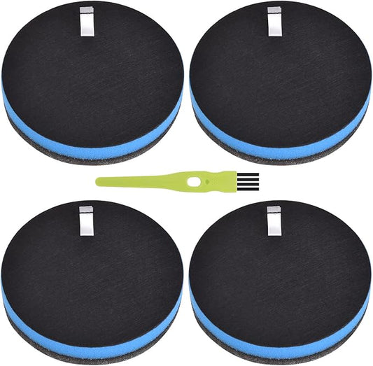 4-Sets Auberaler Filters Compatible With Bissell PowerForce 3334 PowerClean 2256K 2259 PowerEase 2253 22528 Cleanview Vacuum Cleaner 2254 2252 2258 2259 2260 2486 2488, Part #3031120, 1608225,1601972