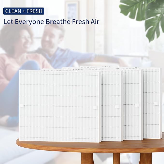 4-Pack Airmega AP-1512HH Filter Set Replacement for Coway AP-1512HH and 200M Air Purifiers, Only 4 True HEPA H13 Filters