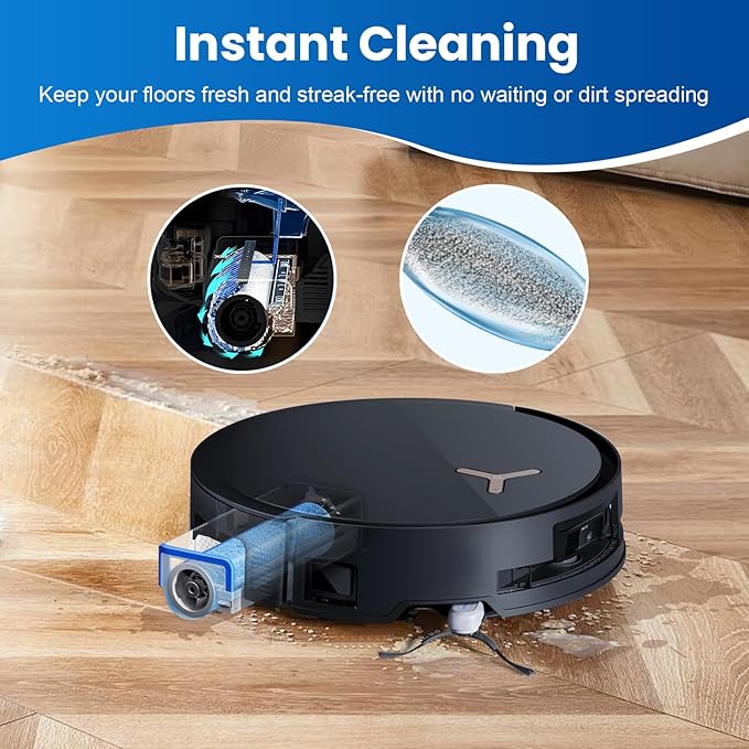 19 Pack Replacement Accessories Kit Compatible with ECOVACS DEEBOT X9 Pro Omni Robot Vacuum, 1 Main Brush, 6 Dust Bag, 4 HEPA Filter, 2 Mopping Roller, 4 Side Brush