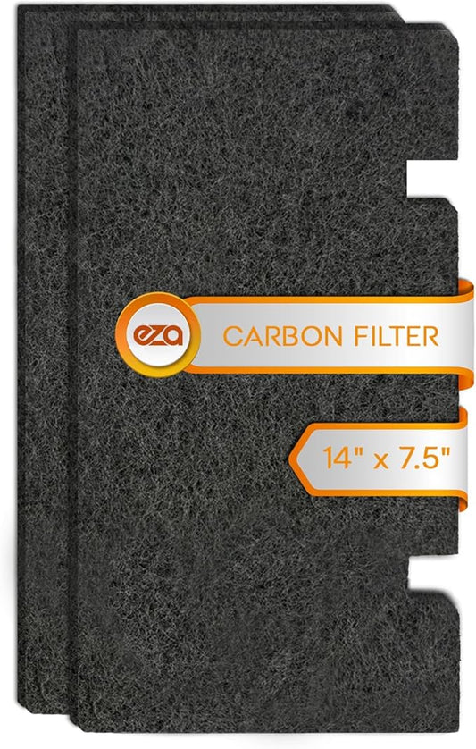 RV Premium Charcoal Activated Carbon Fiber Air Conditioner Filter - Air Duct AC Carbon Filter Replacement for RV AC Vent (2 Pack, 14" x 7.5")