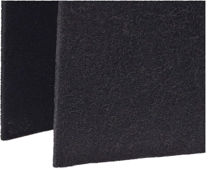 Breathe Naturally Universal 8x48 Cut-to-Fit Activated Carbon Filter (4 Pack) Charcoal Air Filter Sheet for Air Purifiers