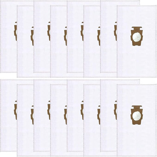 16 Pack 204814 Micron Magic HEPA Filter Plus Bags fit for kirby Part 205811 204814 204811 Universal Cloth Bags and All Kir-by Sentria Vacuum G Series, Avalir Models