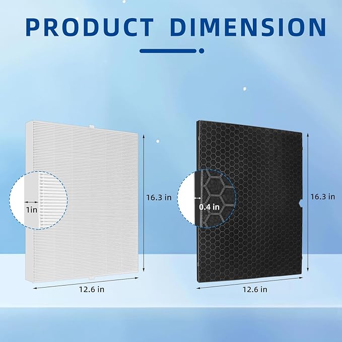 116130 Replacement Filter H for Winix 5500-2 5510 AM80 Air Purifier, 2 Pack H13 TRUE HEPA and Activated Carbon Filter by APPLIANCEMATES