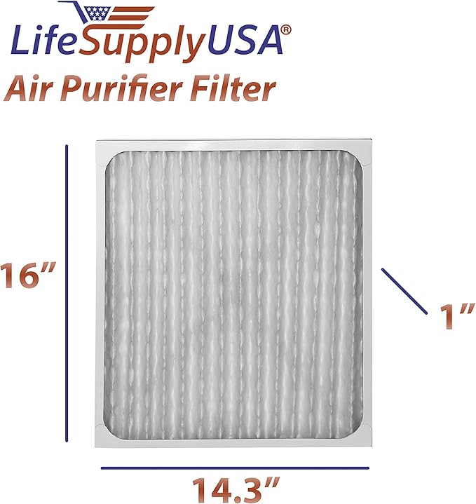 LifeSupplyUSA True HEPA Filter Replacement Compatible with Hunter 30212, 30213, 30240, 30241, 30251, 30378, 30379, 30381 & 30382 Air Purifier