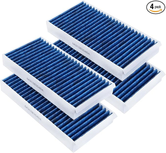 4-PCS Cabin Air Filter Fits for Mini Cooper 2024-2014, BMW X1/X2 2022-2016, i3s 2021-2018, 120i 2021, 2023-17 Countryman Cabin Filter Replacement 64316835404