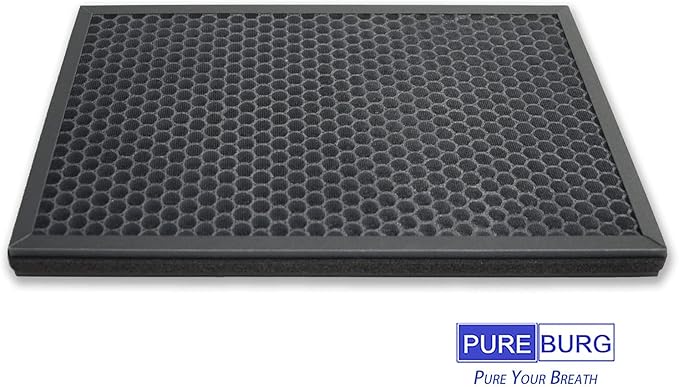 PUREBURG Replacement Filter Compatible with COLZER EPI-186 Air Purifier,2-Pack H13 HEPA Activated carbon 2-IN-1 4-Stage Filtration Air Clean Dust VOCs