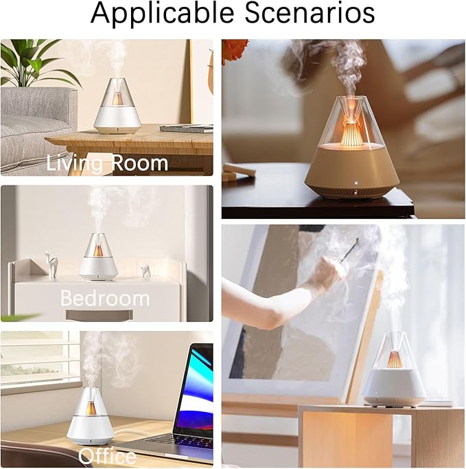 Ultrasonic Cool Mist Humidifier for Bedroom Small Room Plants Baby Nursery Quiet Humidifiers with Night Light Bedroom Essential Oil Diffuser