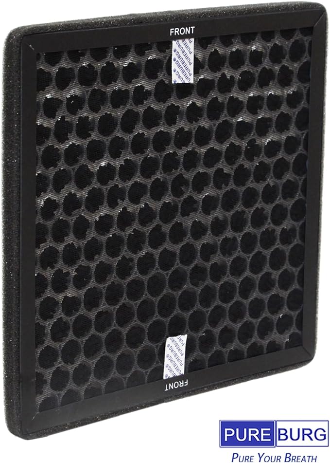 PUREBURG SDL-30P Replacement Filter Compatible with Shinco SDL 30 Pint Dehumidifier,2-Pack Activated Carbon Filter VOCs Odor Clean