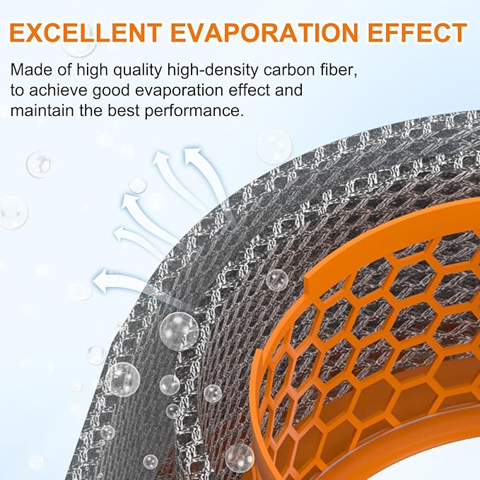 2 Pack PH01 Carbon Fiber Evaporator Air Filter Replacement Compatible with Dyson PH01 PH02 PH03 PH04 PH3A Air Puri-Fier Humidifier Filter, Replaces Parts 970718-01