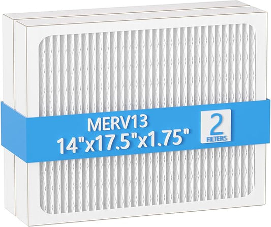 14 x 17.5 x1.75 MERV 13 Replacement Dehumidifier Filter Compatible with Santa Fe Advance90, Advance100, Advance120, Honeywell DR90 & DR120 dehumidifier Models, 2 Pack