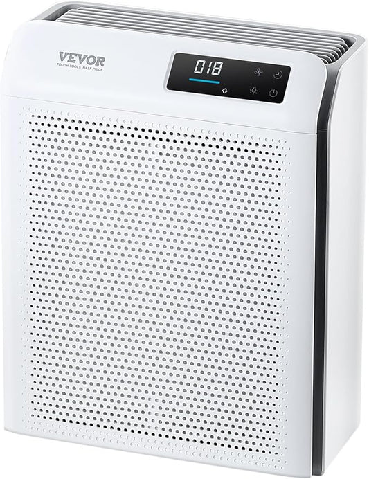 VEVOR Air Purifier for Bedroom Home, H13 HEPA Layer, 1344 ft²/h Smart Air Purifier with Speed Control & Child Lock Guard, Efficient Air Cleaner with Convenient Touch Panel & 22 dB Sleep Mode