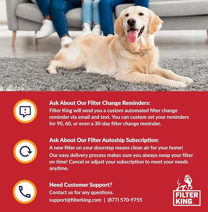 Filter King 10x15x1 Air Filter | 6-PACK | MERV 11 HVAC Pleated A/C Furnace Filters | MADE IN USA | Actual Size: 9.5 x 14.5 x .75"