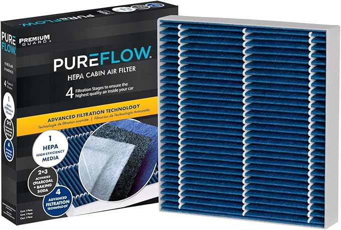 PureFlow HEPA Cabin Air Filter PC99452HX | Fits 2019-2025 Nissan Altima, 2021-2025 Rogue, 2020-2025 Sentra, 2022-2025 Pathfinder, 2019-2025 INFINITI QX50, 2019-2024 QX80, 2022-2025 QX60