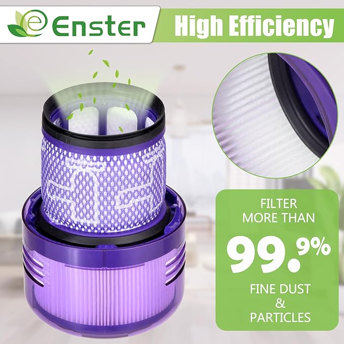 SV18 Filter Replacement Compatible with Dyson Digital Slim Origin Fluffy Extra Cordless Vacuum Part No. 970612-01 for Dyson Digital Slim Filter SV18 (3 Pack)