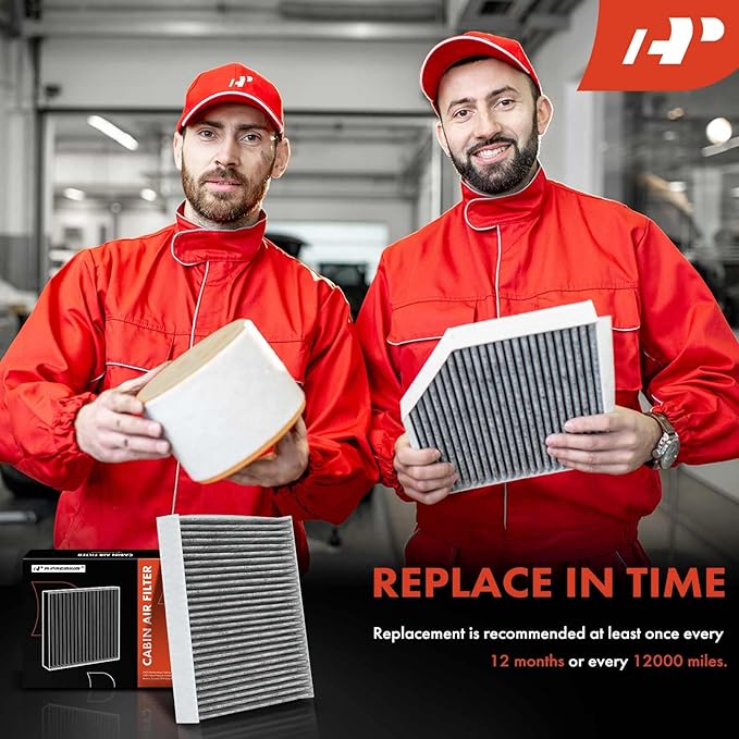 A-Premium 2-PC Cabin Air Filter with Activated Carbon Compatible with Chevrolet Camaro 2010 2011 2012 2013 2014 2015