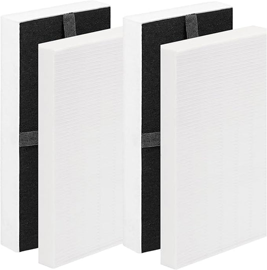 4-Pack HRF-G1/HRF-G2 True HEPA Replacement Filter (G) Compatible with Honeywell HPA-020(B) Tabletop, HPA-030(B), HPA-075(B), HPA-175(B) HEPA Tower & HPA-080(B), HPA-180(B) InSight Series Air Purifiers