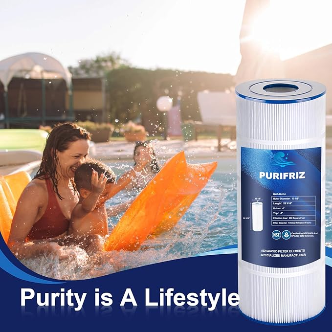PA200S Pool Filter Compatible with Hayward CX200XRE, Hayward SwimClear C200S, PA200S, Ultral-D5, Upgraded Fabric 200 Sq. Ft, L x OD:28 3/16" x 10 1/8", 1-Pack