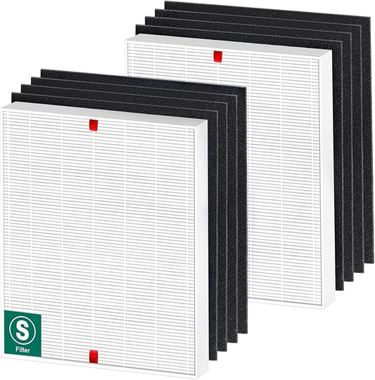Winix C545 HEPA Replacement Filter - S for Winix C545 Air Purifier by Blutoget - Replaces Winix S Filter 1712-0096-00,2522-0058-00,2 H13 True HEPA & 8 Activated Carbon Filters