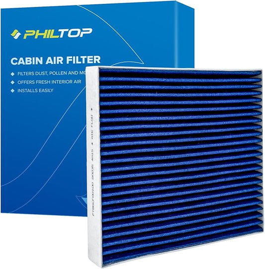PHILTOP Cabin Air Filter, Replacement for CF11643,2018-2023 Tiguan; Atlas,2022-2023 Taos,2015-2023 GTI, Premium Cabin Filter with Activated Carbon Filter