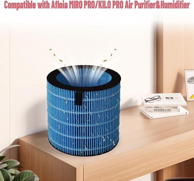 Humidifier Filters Compatible with Afloia MIRO PRO Air Purifier and for Kilo PRO Air Purifier Humidifier (2-Pack)