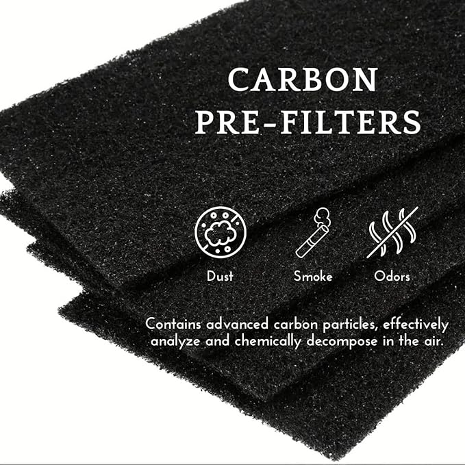 Nispira HAPF300AP AER1 Performance Plus Filters for Holmes HAPF30AT Air Purifier HAP242-NUC HAPF300AP-U4 2 HEPA Replacement 4 Carbon Pre Filter Replacement