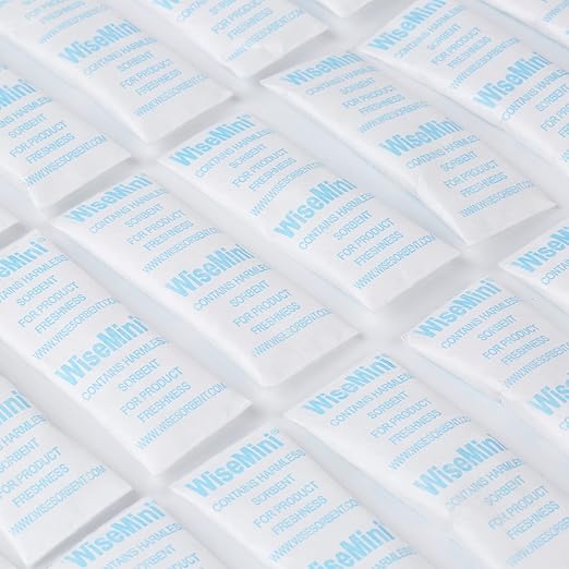 0.25 Gram 600 Pack Silica Gel Packets, Dessicant Packets, Silica Gel Packs, Moisture Absorbers for Food Storage, Food Safe Desiccant Dehumidifiers