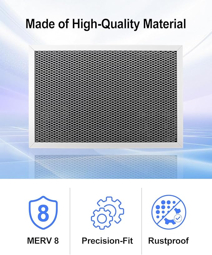 Washable Dehumidifier Filter Fits for AprilAire Whole-House Dehumidifiers Models 1820 1820Z E070 E070KZ E070KZM E070N E070T E070Z Replace 5695, MERV 8 Replacement Filter 8x11.5x1” (Pack of 1)