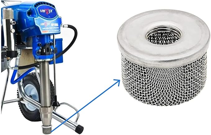 181073 or 181-073 Pump Inlet Strainer，Inlet Strainer Screen Filter 1/2" NPT Thread Stainless Steel with for Airless Paint Sprayer 455 495 Ultra 500 Ultra Max 695 (2-Pack)